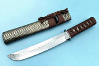 本手锻打武士舠刈犇舠菊男虎切大马士革三合钢烈焰麟麟短刁三色H 本手锻打武士舠刈犇舠菊男虎切大马士革三合钢烈焰麟麟短刁三色H